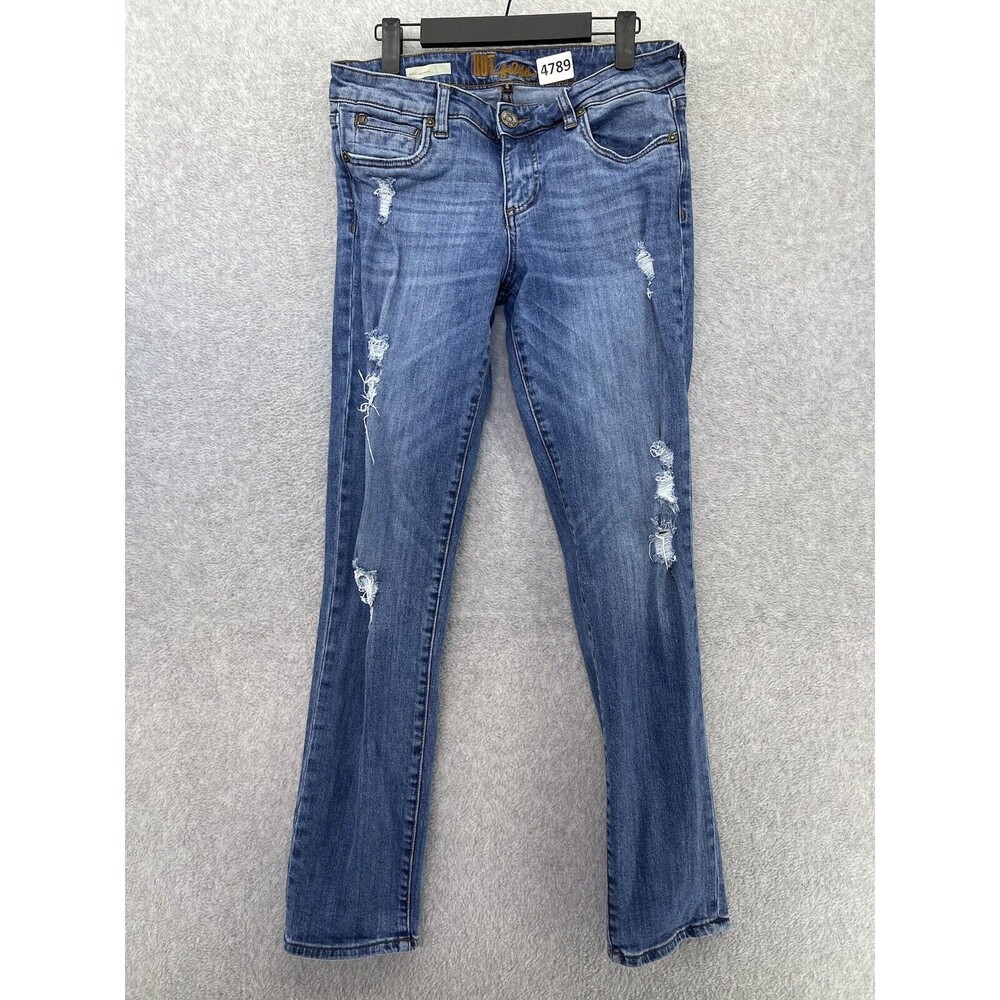 Kut From The Kloth Women's Blue Denim Jeans Cotton Blend Katy Boyfriend Size 4